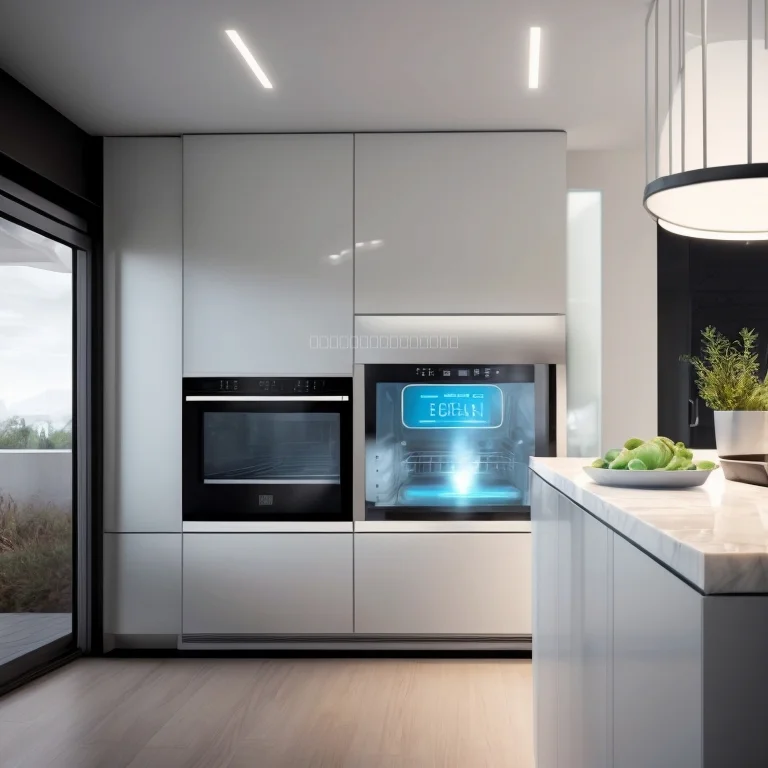 Grafik eines AI-Ofens in Aktion